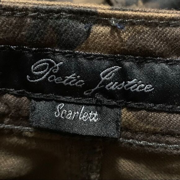 New! Poetic Justice Scarlett Camo Pants Sz 22 - Picture 7 of 9